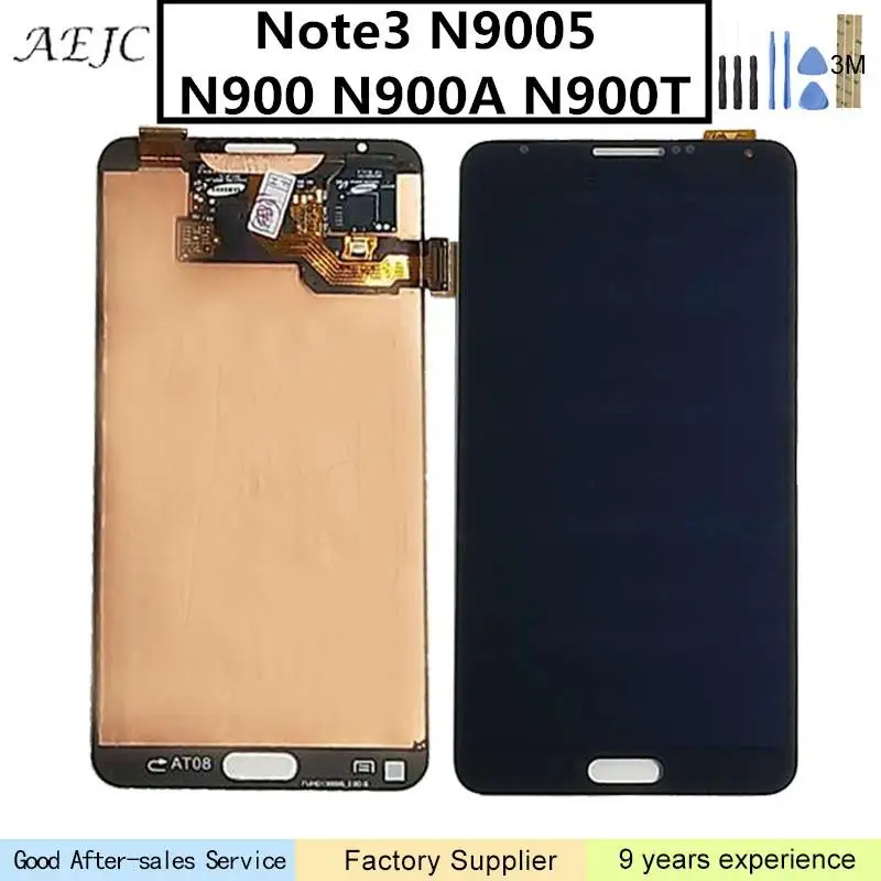 

5.7'' SUPER AMOLED For Samsung Galaxy Note 3 N9005 N900 LCD Touch Screen Digitizer Assembly Replacement For Samsung Note3 Screen