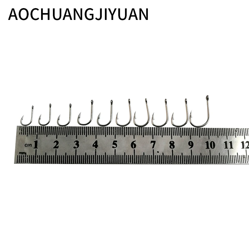 100 Pcs/Lot 3# -12# Carbon Steel Fishing Hook Fishhooks Durable Fishing Hooks with Hole Carp Fishing Tackle Box New 100 Pcs/Lot 3# -12# Carbon Steel Fishing Hook Fishhooks Durable Fishing Hooks with Hole Carp Fishing Tackle Box New