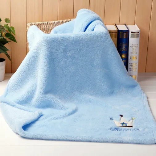 Newborn Baby Autumn Winter Soft Cartoon Printed Flannel Blanket Wrap