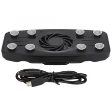 Портативный Регулируемый мини-вентилятор для мобильного телефона радиатор с 2000MAH литиевой батареей черный вентилятор телефона