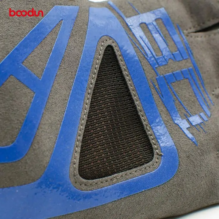 Boodun Men Fitness Training Gloves Anti-Slip Half Finger Body Building Gloves Sports Breathable Soft Weightlifting Gloves