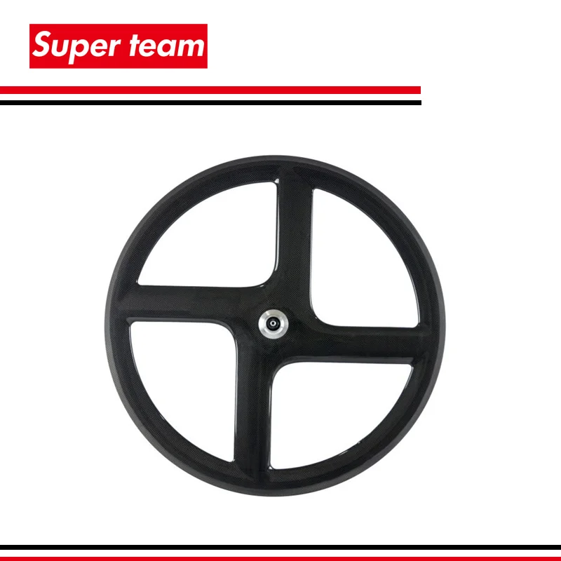 

High quantity carbon fiber T700c clincher road bicycle wheelset carbon four spokes wheel