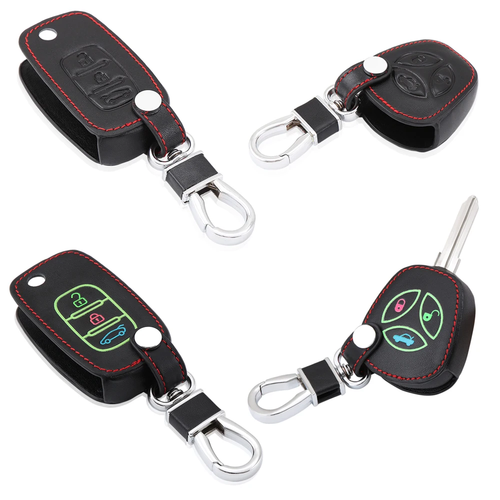 

Car leather key case keyboard cover For LADA sport Sedan Priora Kalina Granta Vesta X-Ray X-Ray car keys accessories Key cases