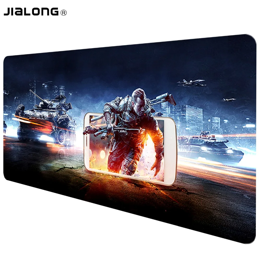 JiaLonG XL Lockedge большой игровой коврик для мыши компьютерный геймер CS GO клавиатура