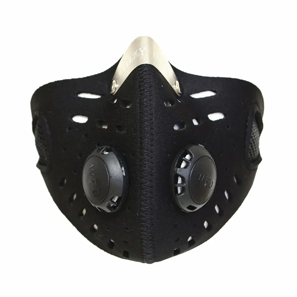 WOSAWE активированный уголь Пыленепроницаемая велосипедная маска для лица с фильтром анти-загрязнения велосипедный велосипед наружная тренировочная маска лицевой щит - Цвет: Mask with filter