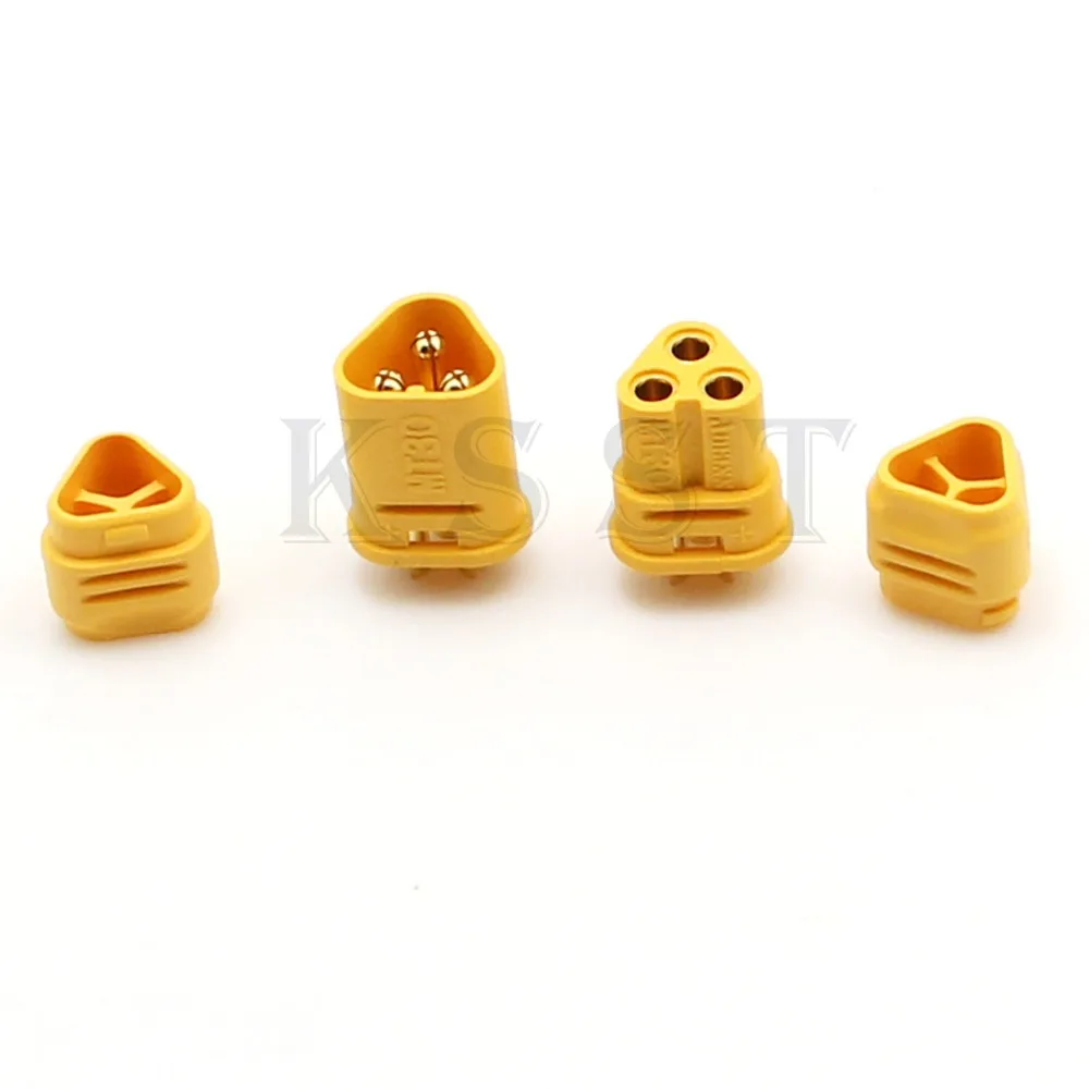 10 Pairs Mt30 2mm 3pin Connector / Motor Connector / Plug Set For Rc