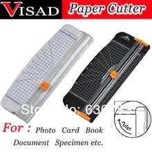 Visad Ножницы Портативный Бумагорезальные машины Бумага резки Руководство Бумага резак для a4 фото с боковой линейки