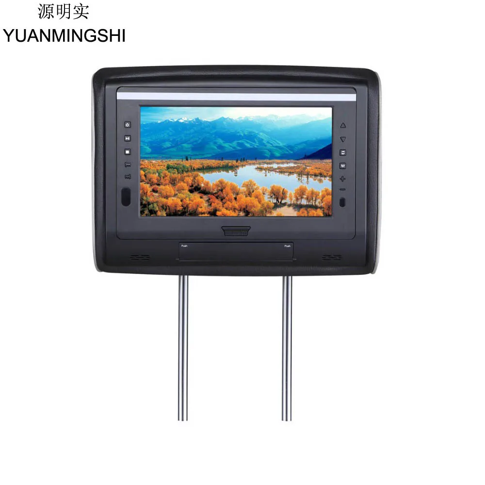 

YUANMINGSHI 7" Car Headrest DVD Player with HDMI 1024 x 600 TFT LCD Screen Backseat Monitor USB SD FM Speaker Car Video Player