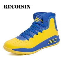RECOISIN новые мужские дышащие Баскетбольные Кроссовки противоскользящие баскетбольные мужские кроссовки на шнуровке спортивные ботильоны для спортзала обувь корзина Homme