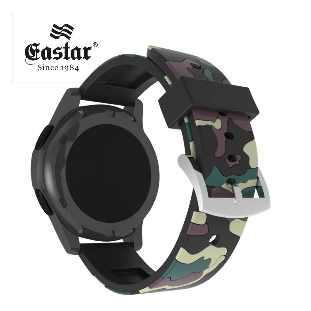 Ремешок силиконовый армейского зеленого цвета для Samsung Gear S3 s2 sport Frontier Classic