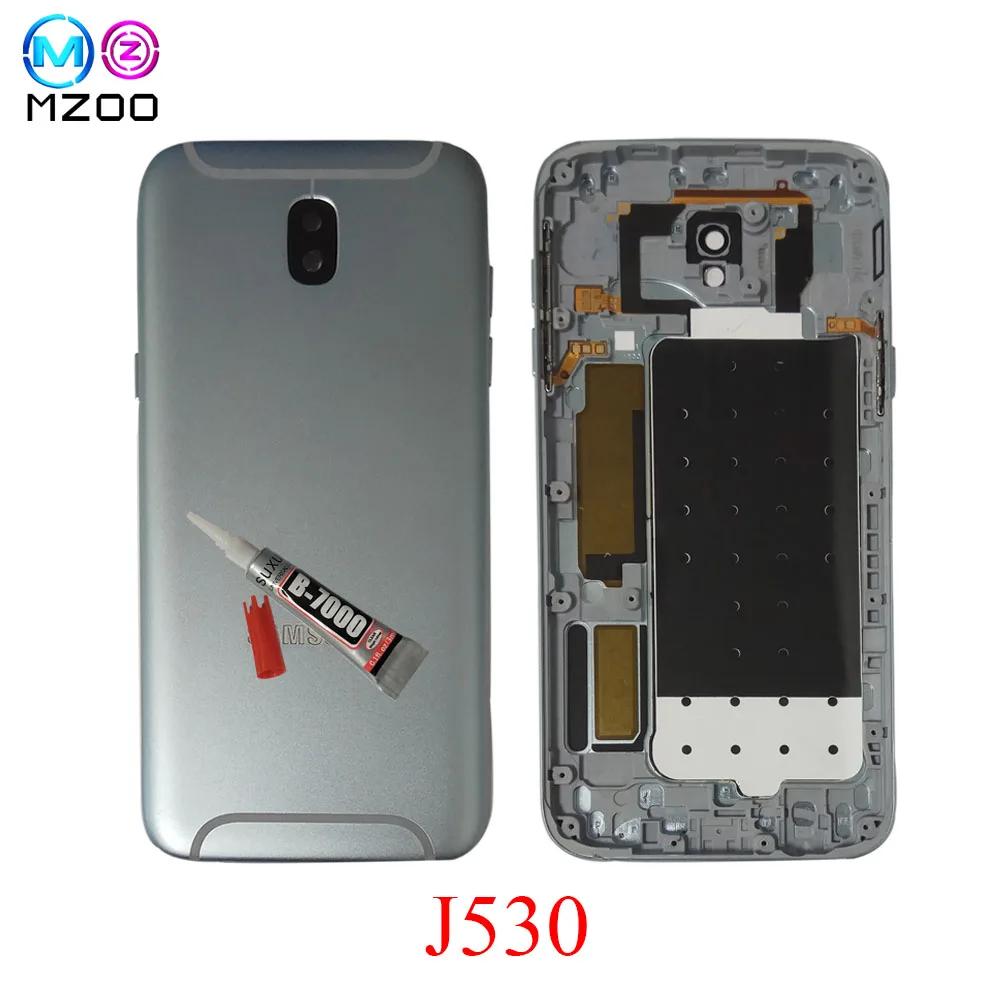 

For Samsung Galaxy J5 Pro 2017 J530 J530F SM-J530F J530FM Housing Front Middle Frame Battery Back Cover Housing Rear Bezel Door