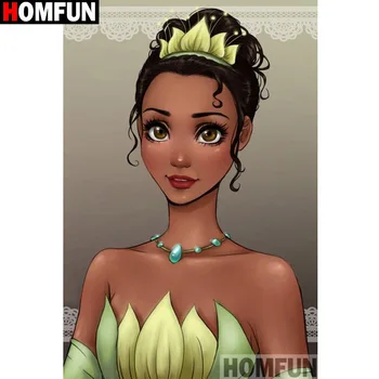 

HOMFUN Full Square/Round Drill 5D DIY Diamond Painting "Cartoon beauty" Embroidery Cross Stitch 5D Home Decor Gift A12946