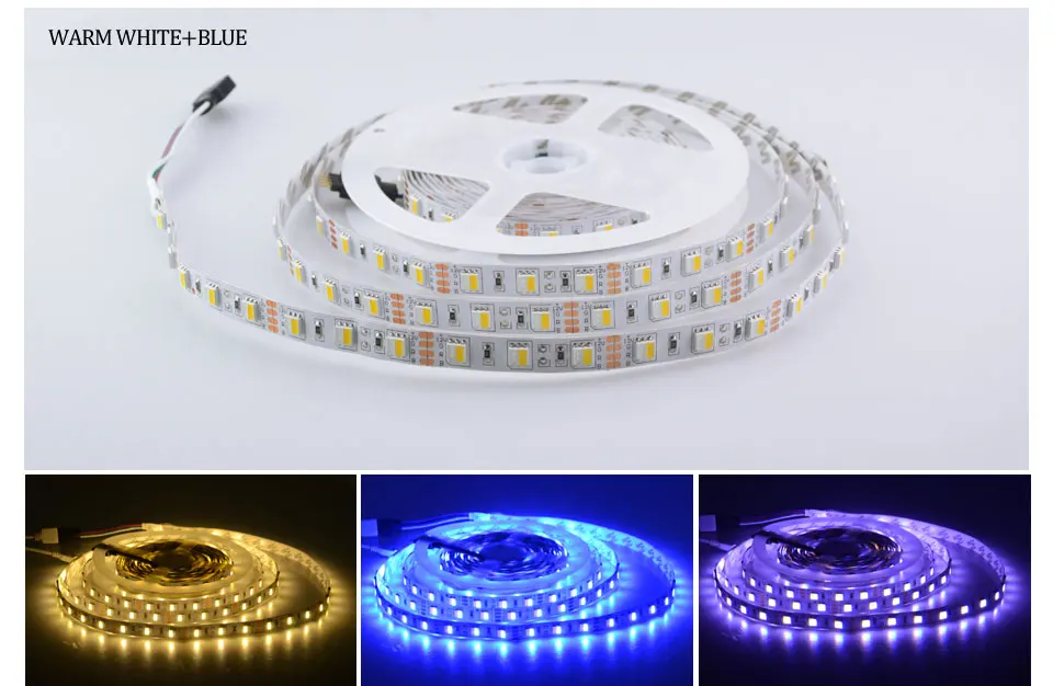 Foxanon DC 12V LED lighting Strip tape Double Color temperature adjustable 5M Flexible 3A 24 keys Remote Night Square Christmas15