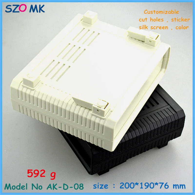 szmk plastic desktop enclosure electronics junction box instrument housing plastic abs control box hot sale project box plastic housing (29)