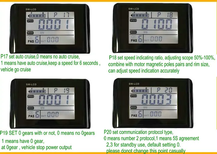 W900 DISPLAY setting 17-20