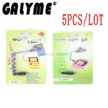5 шт./партия, совершенно новые светодиоды для освещения червя, лампы с упаковкой для игровой консоли, пригодные для GameboyAdvance GameboyColor ручной