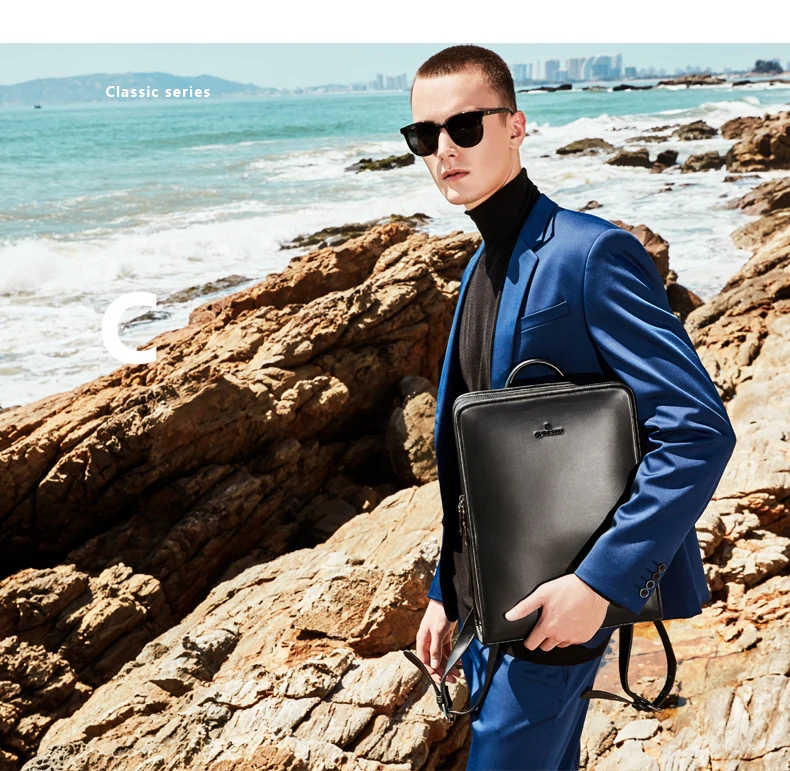 Новые Классические Для мужчин рюкзак мужской подлинной кожаный рюкзак для ноутбука сумки Высокое качество школьников студентов колледжа сумка мужской