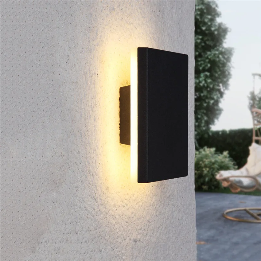 Led Outside Wall Light Waterproof Wall Lamp Porch Garden Aisle Corridor Wall Lighting Light Fixture Aluminum Wall Lights BL57