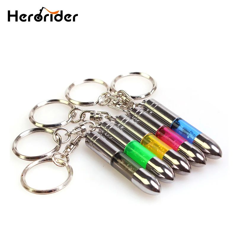 

Fashion Anti-static Keychain Key Ring Built-in LED Emitter Car Interior Accessories Car Key Chain