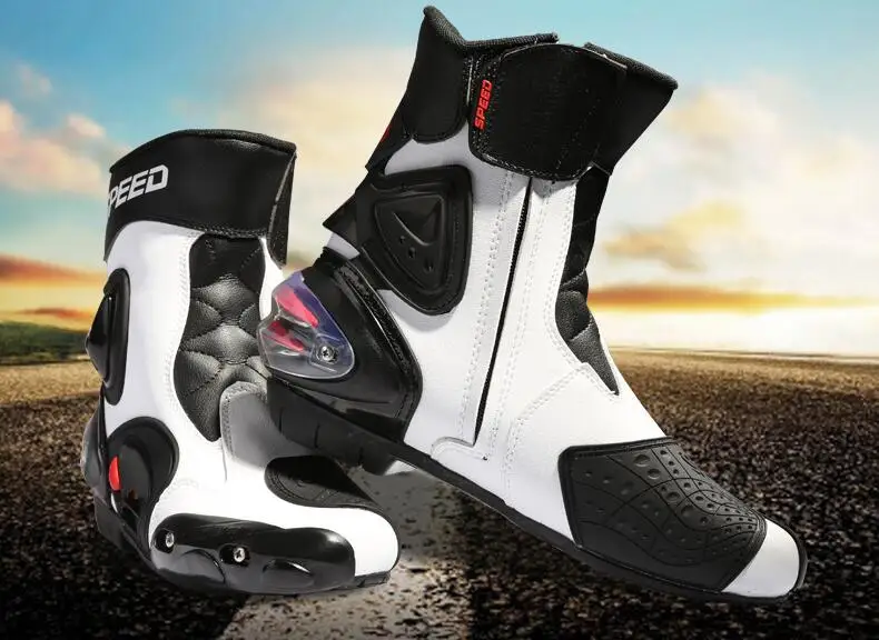 PRO-BIKER SPEED BIKERS Men Motorcycle Racing Shoes Leather Motorcycle Boots Riding Motorbike Motocross Off-Road Moto Boots PRO-BIKER SPEED BIKERS Men Motorcycle Racing Shoes Leather Motorcycle Boots Riding Motorbike Motocross Off-Road Moto Boots