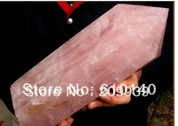 

free shipping 00290 NATURAL ROSE QUARTZ CRYSTAL POINT REIKI Healing