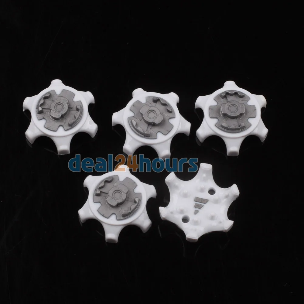 14 Pcs حذاء جولف سبايك استبدال المربط البطل تويست السريع برغي الأزرار ستينغر الأبيض + رمادي شحن مجاني