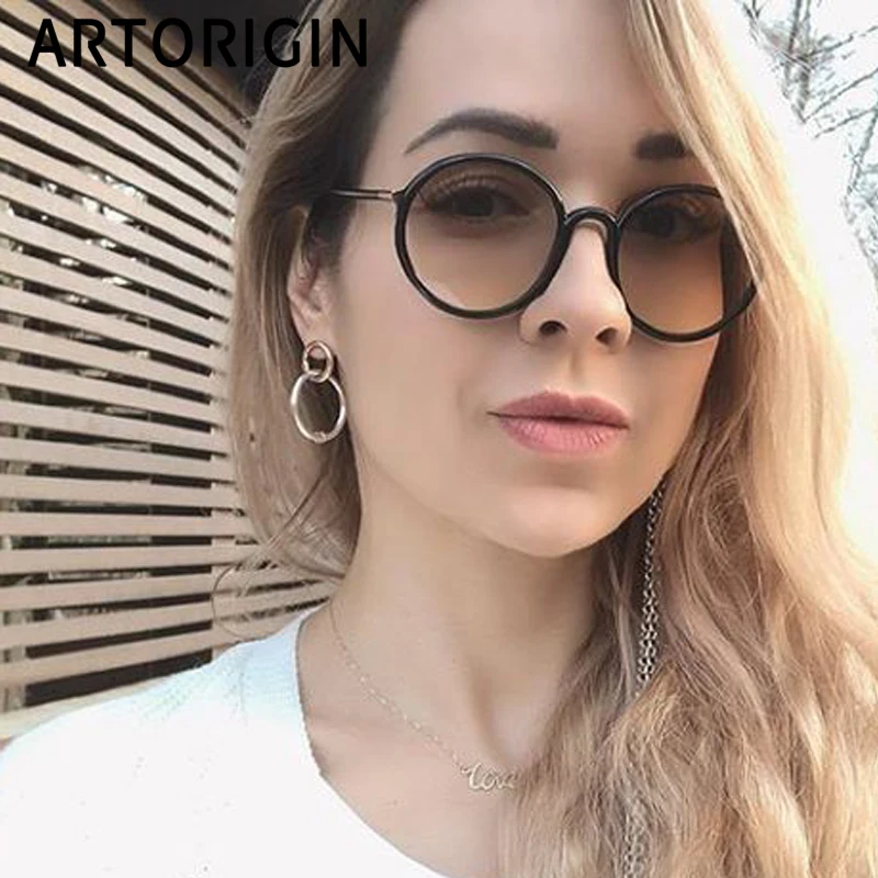 Роскошные винтажные Круглые Солнцезащитные очки женские фирменные дизайнерские черные белые солнцезащитные очки для женщин модные качественные женские очки