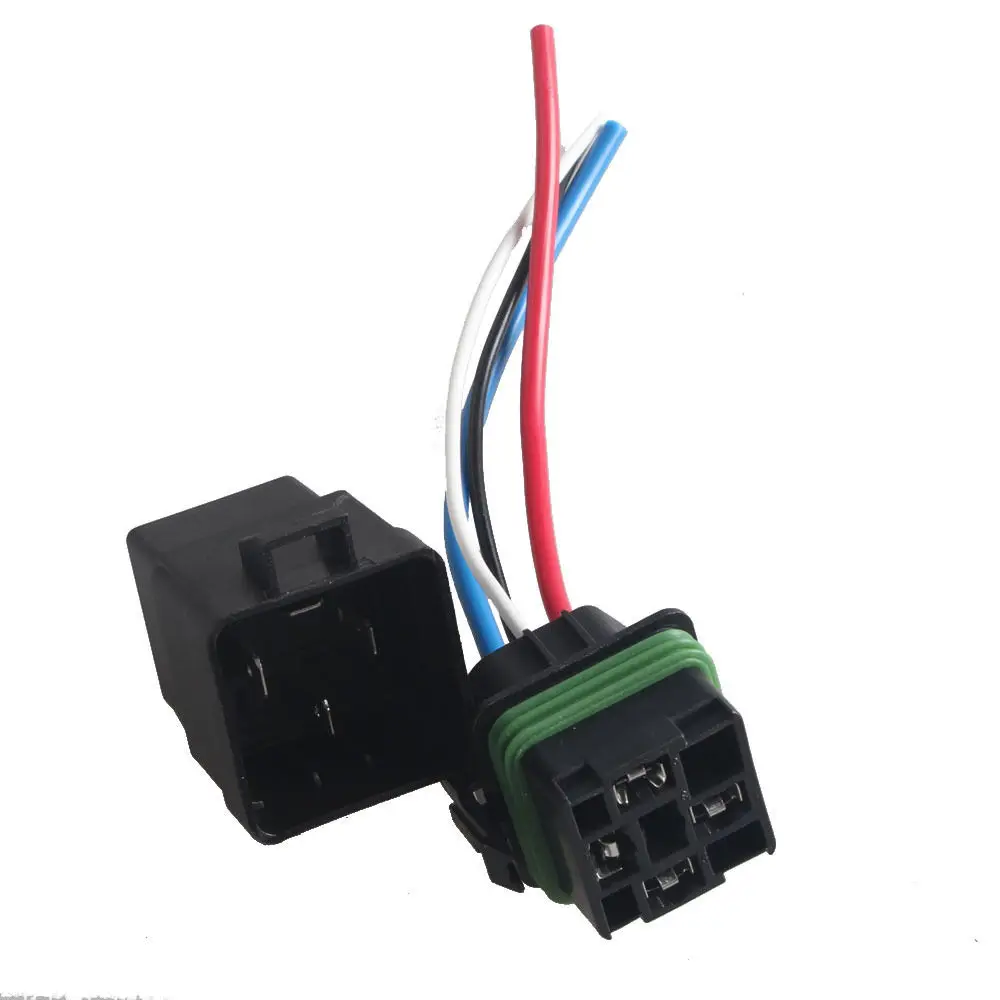 Ee Support 12v 40a Spst Relay Socket Plug 4pin 4 Wire