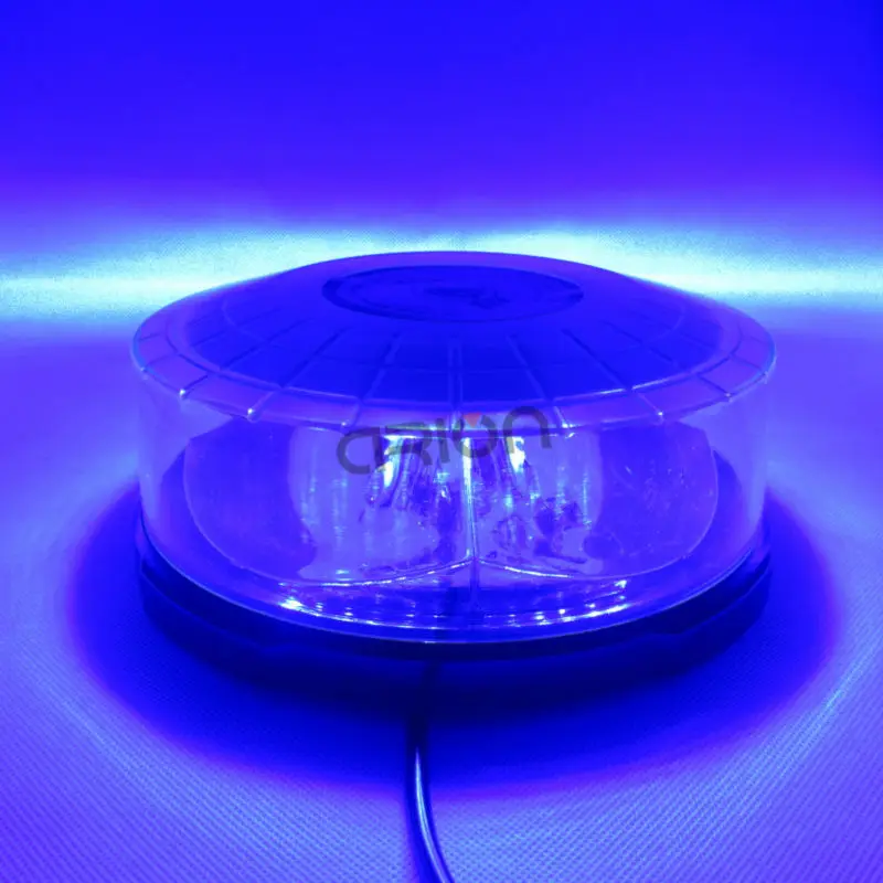 Новое поступление круглый светодиодный стробоскопический светильник с изображением вспышки Магнитная база полицейский пожарный школьный Предупреждение ющий светильник s бар синий
