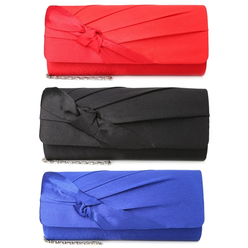 

THINKTHENDO New 2018 Women Ladies Bridal Wedding Party Evening Prom Envelope Clutch Bag Handbag Purse 3 Color