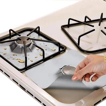 4 шт. газовые протекторы для плиты из стекловолокна многоразовые крышки для газовой плиты коврик кухонная газовая плита диапазон протектор Аксессуары