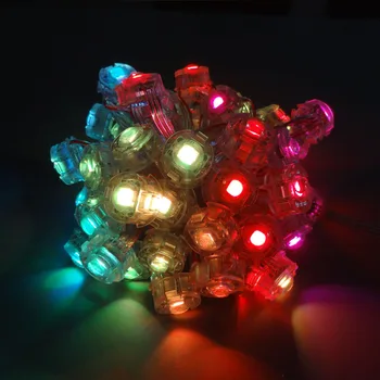 

DC5V addressable digital 5050 SMD RGB 20mm WS2811 UCS1903 SM16703 rgb pixel led module light;50modules/string;waterproof IP68