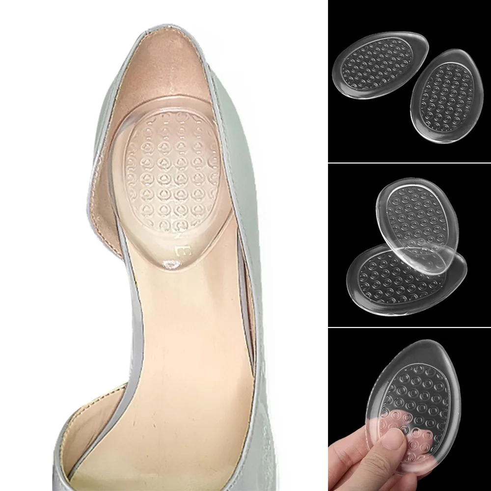 Каблук колодки женская обувь Pad подошвенный силиконовые невидимый поддержка подушки стелька на высоком каблуке Универсальный гель