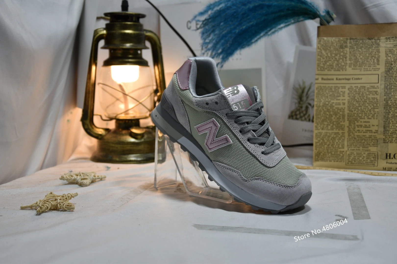 New Balance NB515 женские кроссовки для отдыха кроссовки черный розовый Eur35-40