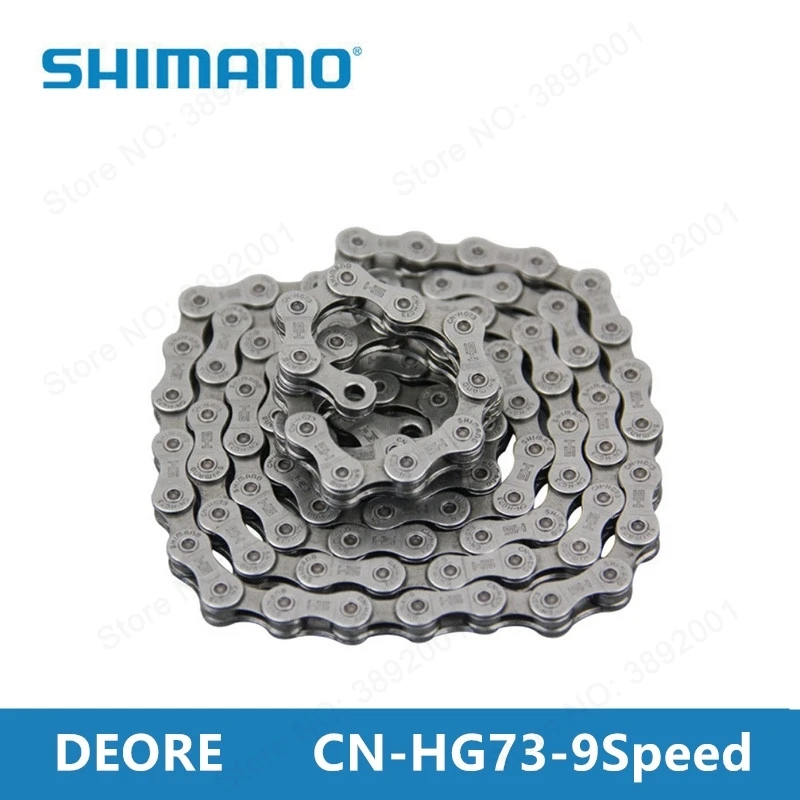 comprar SHIMANO HG73 HG73 9 9 Velocidade 116 Elo Da Cadeia DEORE MTB Mountain Bike Corrente de Bicicleta Durável Uso Trecho 9 Cadeia Velocidade
