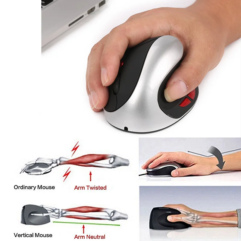 2,4G Bluetooth мышь игровая Беспроводная зарядка Вертикальная 2400 dpi мышь для компьютера ноутбука JLRJ88