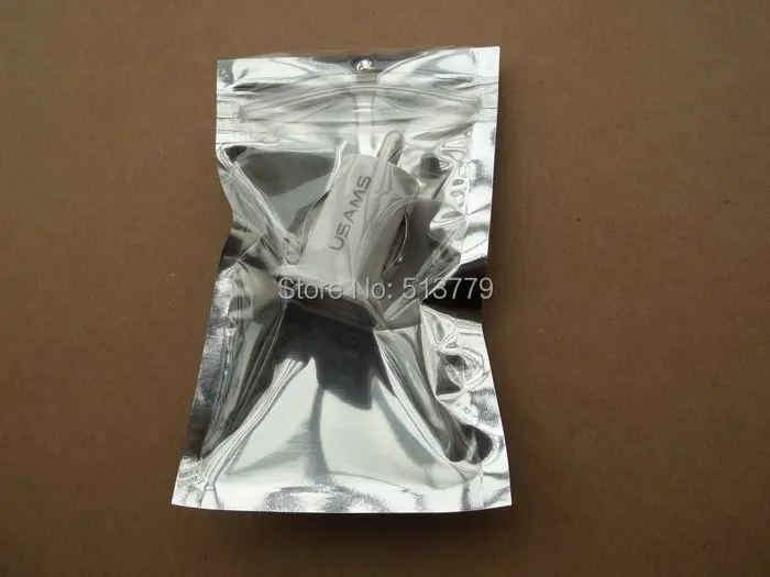 9.5x6.3cm Retail plastic package bag zipper lock aluminum foil poly opp
