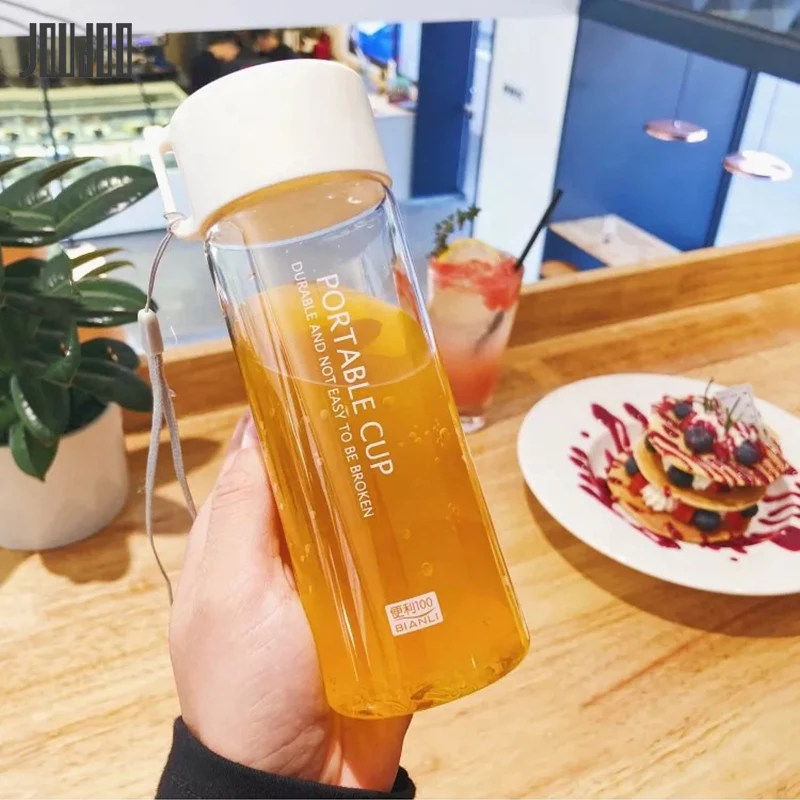 

JOUDOO 300ml Creative Plastic Water Bottle Outdoor Sport Cup Adults Camping Tour Drinkware Leak Proof Drinking 35