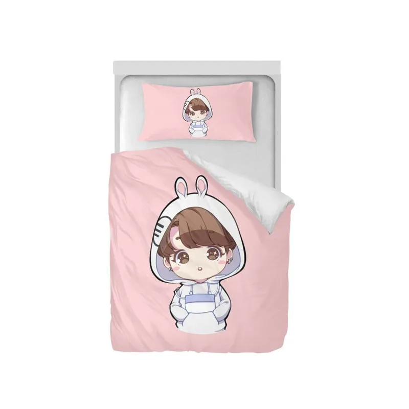

Bedding Set Harajuku Cartoon Boys 3D Printed Duvet Covers Single Twin Size Bedroom Decoration Teenager Kids Children's Bed 2 Pcs
