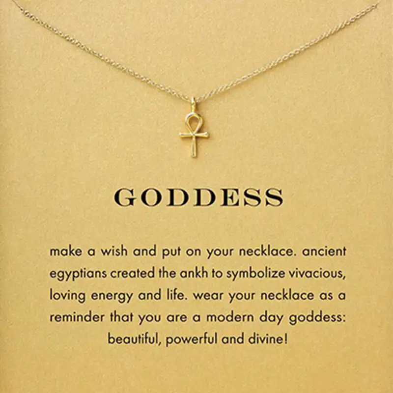 small gold ankh pendant