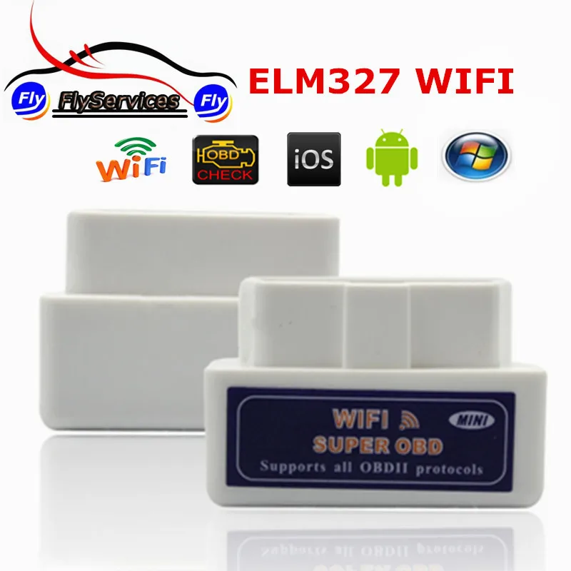 Prix pour Nouvellement Blanc Super MINI ELM327 WIFI OBD2 De Voiture Outil De Diagnostic OBD ELM 327 WIFI Scanner Interface Soutien IOS/Android système Prix pour Nouvellement Blanc Super MINI ELM327 WIFI OBD2 De Voiture Outil De Diagnostic OBD ELM 327 WIFI Scanner Interface Soutien IOS/Android système