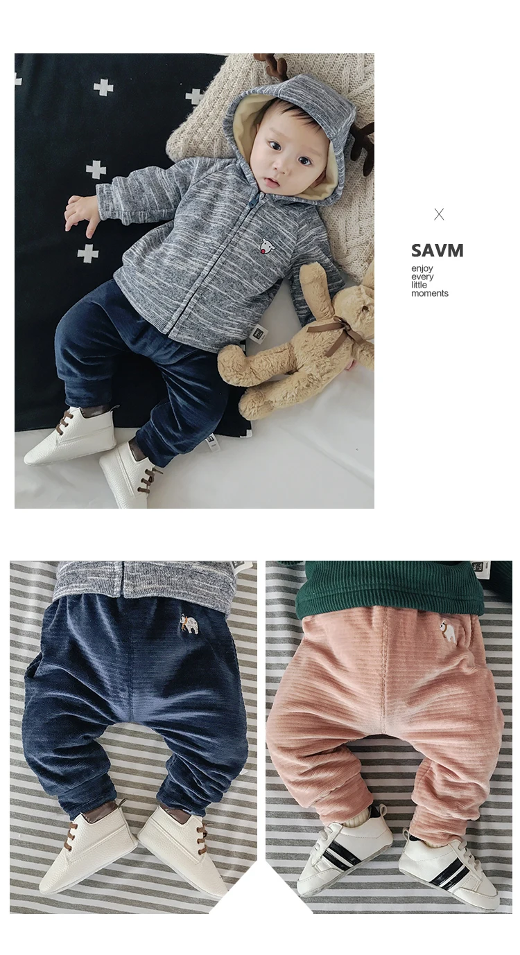 Lemonmiyu/Детские зимние штаны; утепленные кашемировые брюки с подгузниками; длинные штаны для мальчиков и девочек; теплые вельветовые брюки для малышей