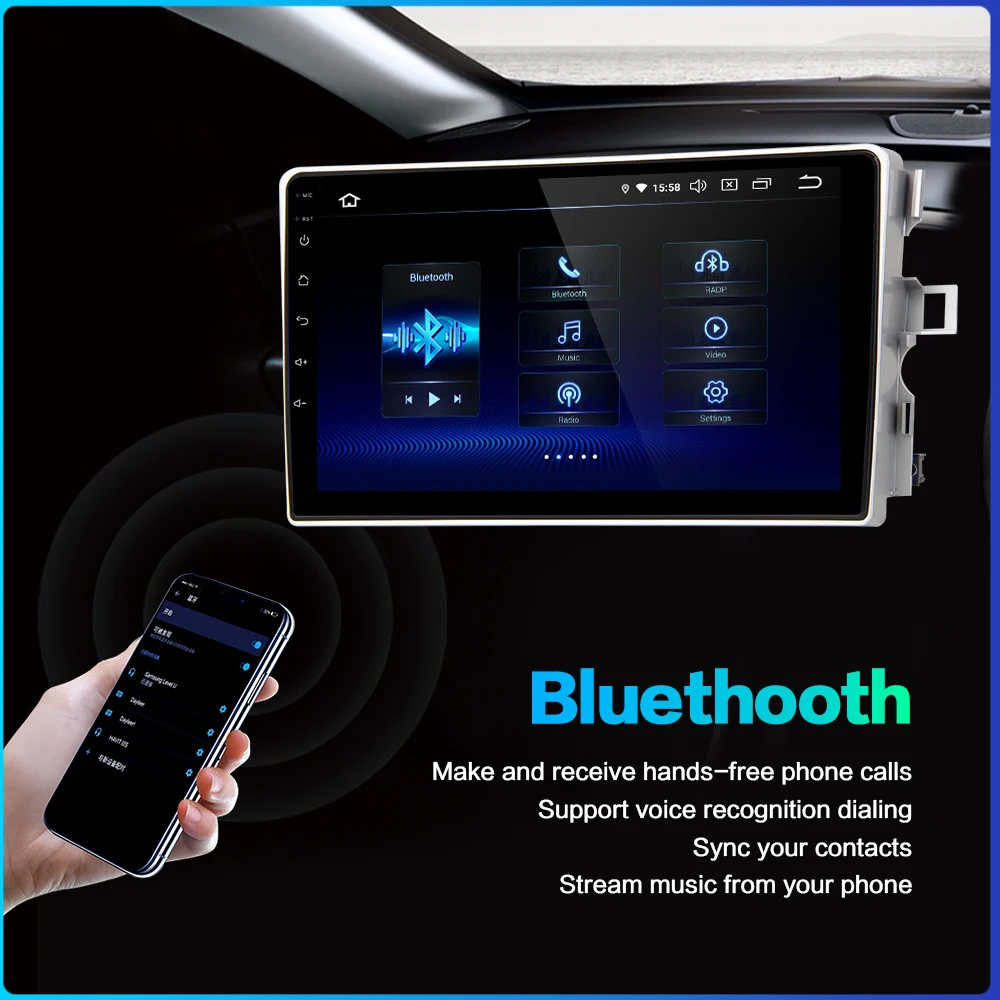 Discount Dasaita Car Radio 1 Din Android 9.0 for Toyota Verso EZ Navigation 2012 2013 2014 2015 2016 MP3 8" Multi Touch Screen 4GB RAM 3