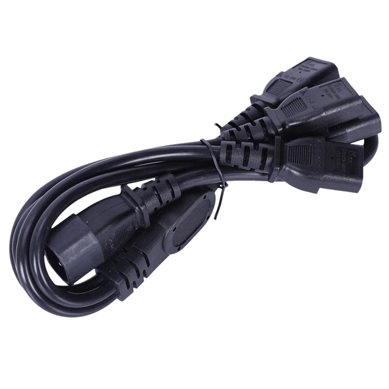 IEC 320 C14 male to 4XC13 female Y Тип разветвитель шнур питания черный| |