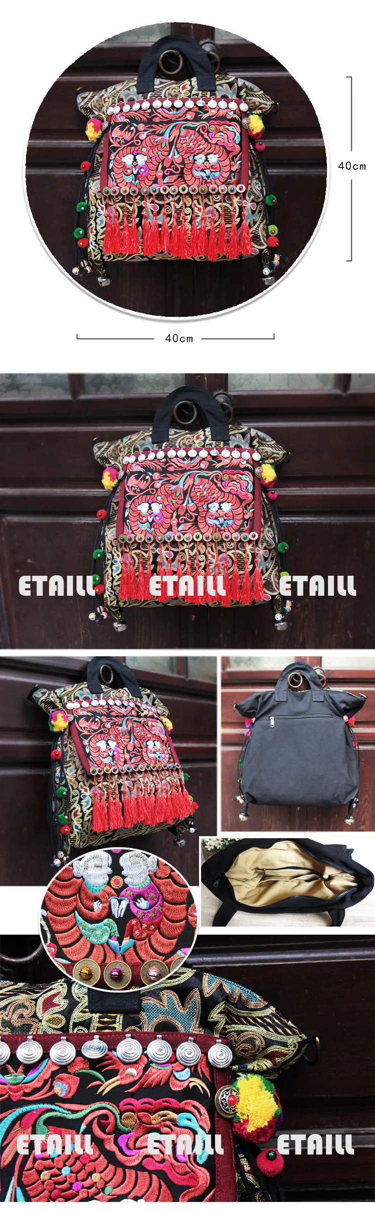Embroidery Shoulder Bags