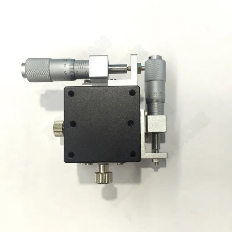 

Micrometer Sliding Table XY Axis 40*40mm Manual Displacement Trimming Platform Linear Stage Steel Ball Guide High Precision