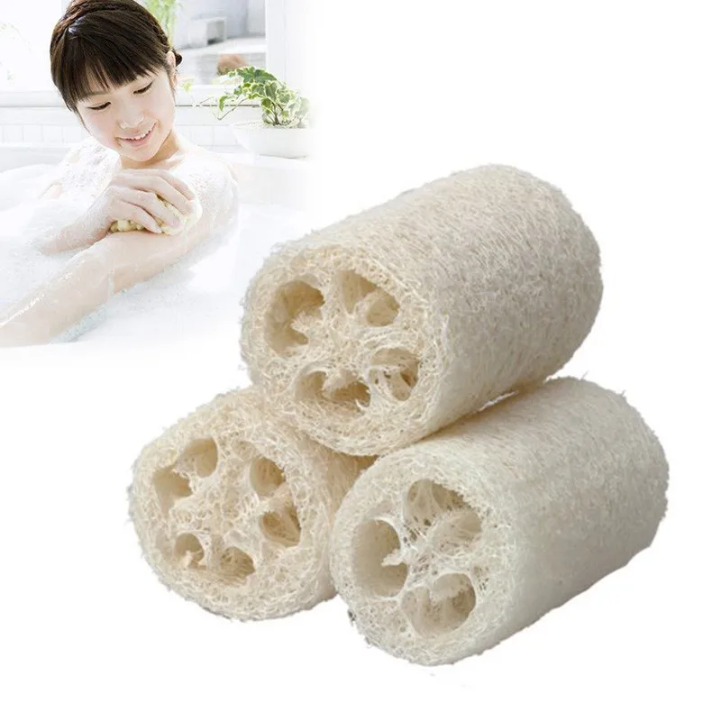 

3 Pieces Natural Loofah Luffa Loofa Bath Shower Sponge Spa Body Scrubber Horniness Remover Bathing Massage Sponge JSX GHMY