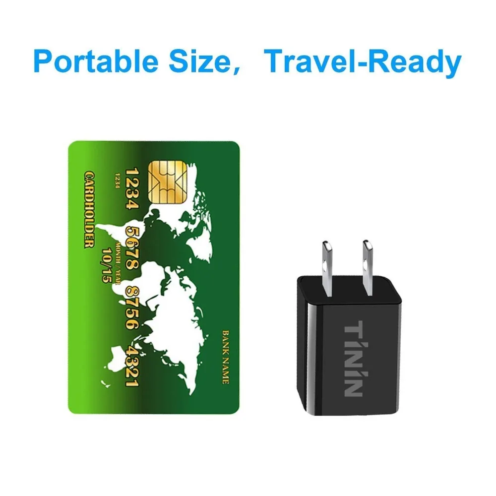 3 Pcs Quick Charger USB Wall Charger 2.0 Compatible Adapter Charging Block Fast Charger for Samsung iPhone LG HTC Phone Charger