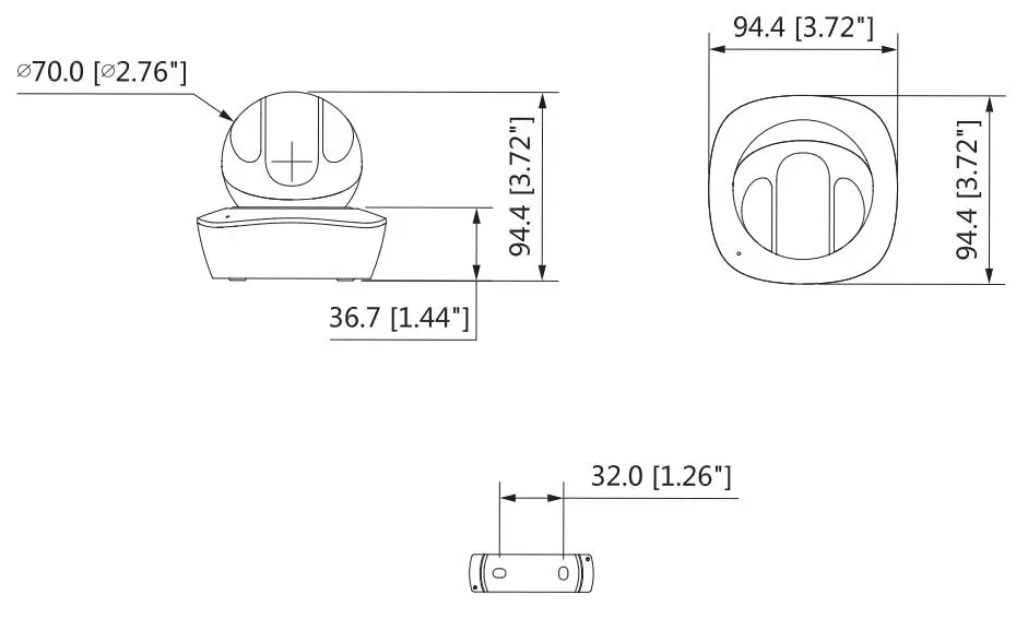 Dahua IPC-A35 IPC-A46 3MP сети Wi-Fi, герметизирующая ptfe-лента для Камера Поддержка микрофон Динамик Easy4ip облако с разъемом для карт SD Беспроводной