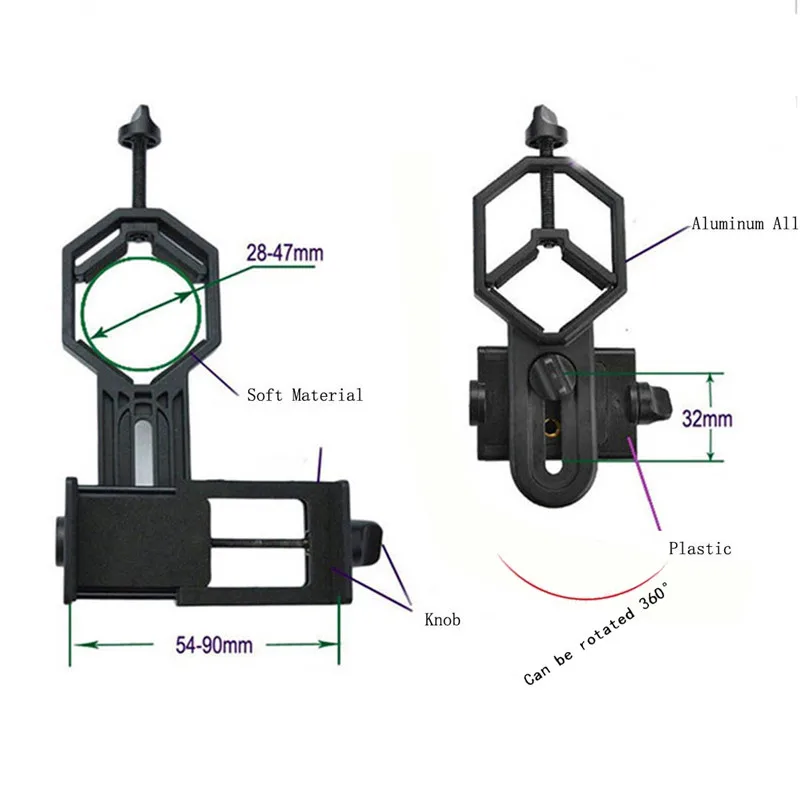 Зрительная труба держатель для сотового телефона астрономический телескоп Универсальный Стенд крепление